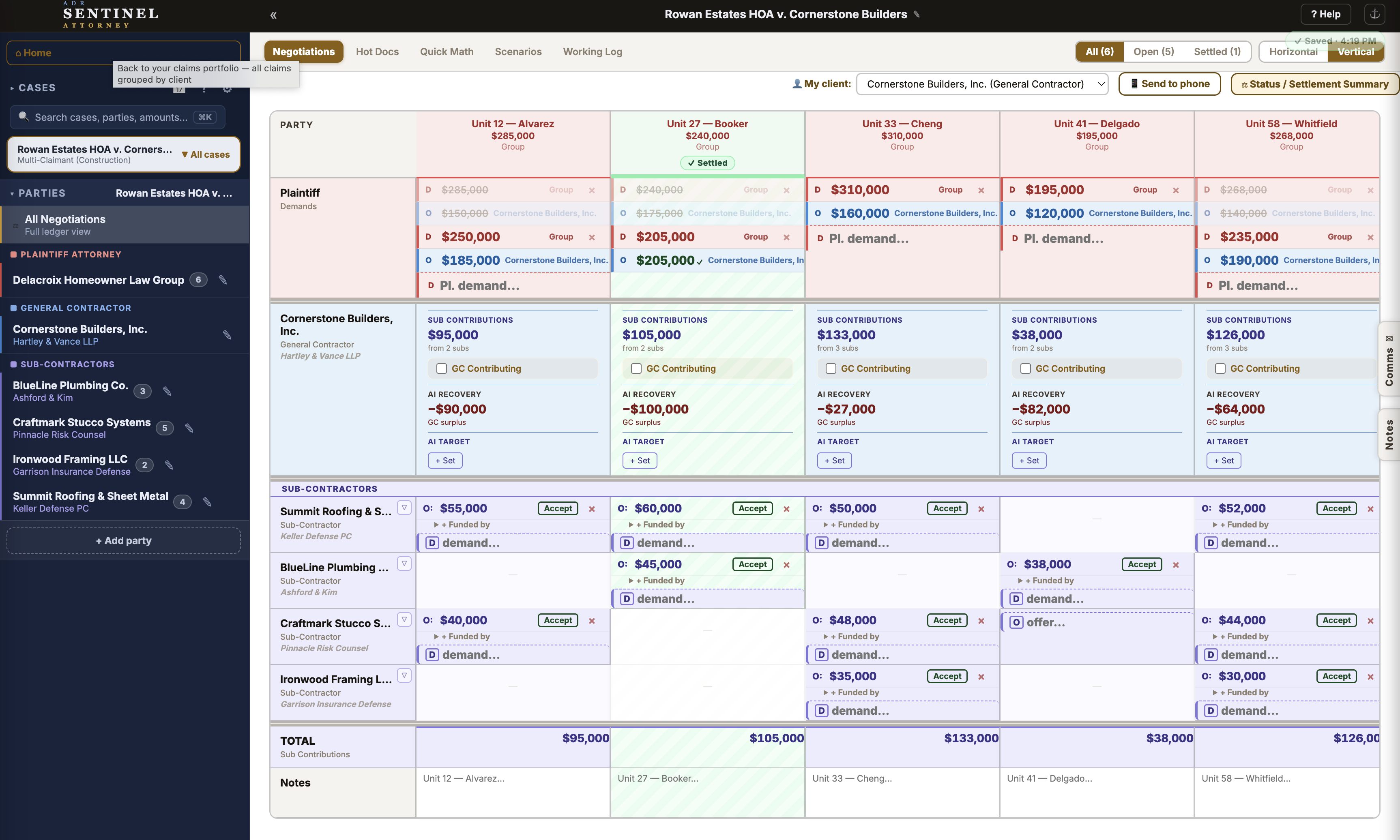 Flip the same data between horizontal and vertical layouts